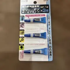 강력한 순간 접착제, 젤리 타입, 일회용 타입, 3팩