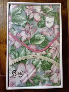 新品未開封 HOUJAS ウール混 こたつ上掛け 200×200cm レトロ