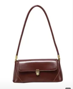 韓国　ハンドバッグ　ボルドー