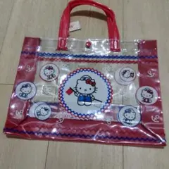サンリオ ハローキティ 平成レトロ ビニールバッグ プールバッグ