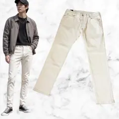 Abercrombie&Fitch スキニーデニム W34 白 メンズ 古着のサムネイル