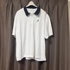 KANGOL ハーフジップ ポロシャツ ホワイトのサムネイル