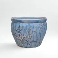 水鉢 藍花 Φ30cm 和モダン ガーデン メダカ鉢 睡蓮鉢 661-591 水鉢 藍花 Φ40cm 和モダン 13号 メダカ鉢 睡蓮鉢 661-590 - メルカリ