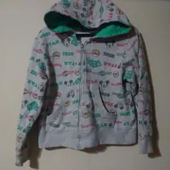 メルカリ便 かわいい総柄ミッキーのパーカー ジャンパー ディズニー120 秋