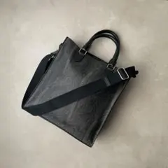 エトロ ETRO PVC レザー 2way ショルダーバッグ ブラックのサムネイル