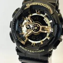 【稼働品】CASIO G-SHOCK GA-110GB ブラック×ゴールドモデルのサムネイル
