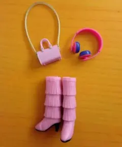 リカちゃん　靴　バッグ　ヘッドホン
