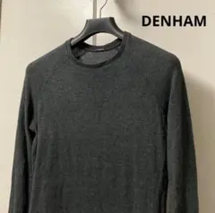 DENHAM デンハム ワンポイント ニット セーター 薄手 メンズ XS