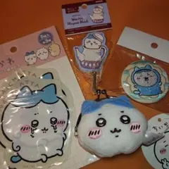 ちいかわ がま口・木製マグネットフック ハチワレ ４点セット