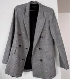 美品　ZARA 千鳥柄　ジャケット