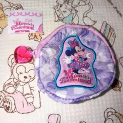 ミニパル カプセルトイ ミニファン ミニー ポーチ パルパルーザ ディズニー 紫