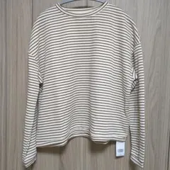 【値下げしました】※※新品未使用※※ボーダー長袖カットソー