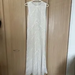 【新品未使用】ZARA レースロングワンピース　L