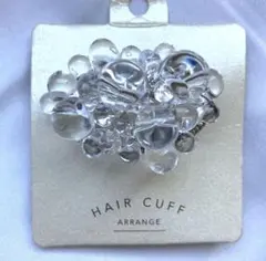 ヘアカフ　ポニーフック　ヘアアクセサリー　髪飾り　ヘアアレンジ　新品　クリア