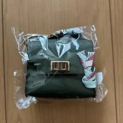 ミニバッグ型 キーホルダー チャーム グリーン