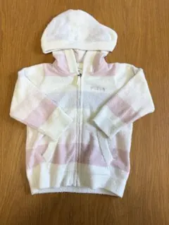 ジェラピケ　キッズXXS（90-100）サイズ　もこもこパーカー　ボーダー柄