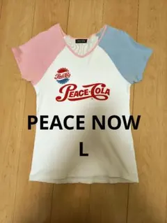 PEACE NOW 半袖Tシャツ PEACE-COLA Lサイズのサムネイル