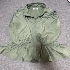 BREEZE ジャンパー女の子 110センチカーキーナイロンジャケット