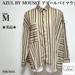 アズールバイマウジー ブラウス Mサイズ ベージュ ブラックのサムネイル