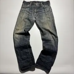 EVISU wide straight denim pants y2k