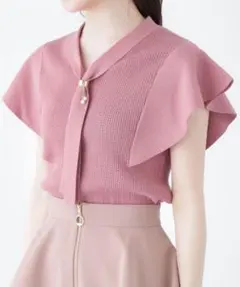 プロポーション　新品　ボウタイリングニット