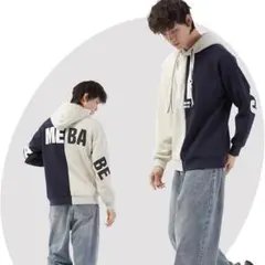⭐️メンズパーカー 韓国 裏起毛 厚手 冬服 長袖 プルオーバー バイカラー