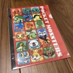 【ポケモン】歴代御三家　非売品　ミニゲーム当選品　クリアファイル