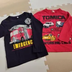 トミカ 消防車 長袖カットソー ロンT 110cm 男の子