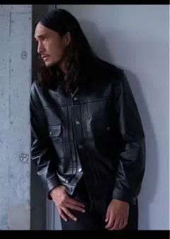 LEVI’S TypeⅡ 2nd セカンド プレミアムブラックレザージャケット