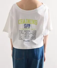 kastane オフショルピグメントロゴTEE