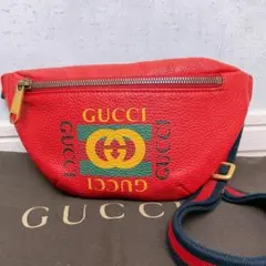 GUCCI ボディバッグ ウエストポーチ インターロッキングGG GA128