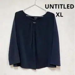 UNTITLED ブラウス サイズ4 L〜XL相当 大きめ メタルポイント