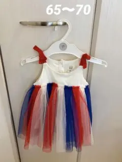 baby GAP ノースリーブワンピース 65 70 チュールワンピース