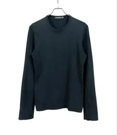 ドルガバ　ロンT Long-sleeved T-shirt with logo tag in Black for Men