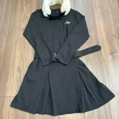 jenni love 140cm ワンピース　ファー付き　ベルト付き