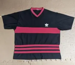 希少 80sヴィンテージ adidas トラックトップ 半袖 Tシャツ