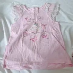 mezzo piano ピンク ノースリーブ