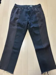 oldpark スラックス ブラックデニム ドッキングのサムネイル