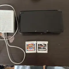 Nintendo3DS 本体 ブラック ACアダプター 妖怪ウォッチ真打元祖付き