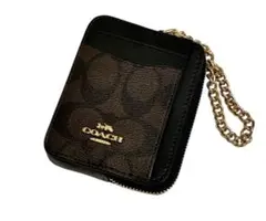 美品✨COACH／コーチ シグネチャー コインケース IDカード収納付き