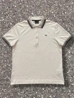 【美品！】LACOSTE ラコステ ポロシャツ ホワイト サイズ3のサムネイル