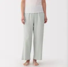 婦人　楊柳ガーゼ　ロングパンツ