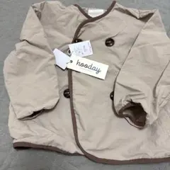 hooday ベージュ ボタン付きジャケット