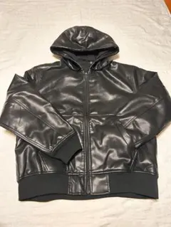 GU リアルタッチレザーパーカ