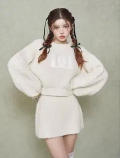 Darich キルティングロゴニットセットアップ