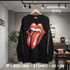 激レア ローリングストーンズツアーシャツ ロンT 90s ベロマーク M