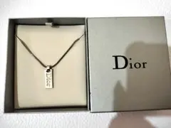 【最終価格】Dior ロゴプレート型 ネックレス
