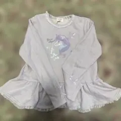 mezzo piano ユニコーン長袖カットソー 140 パープル