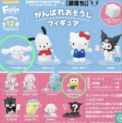 サンリオ　がんばれおそうじフィギュア　けろけろけろっぴ　シナモロール