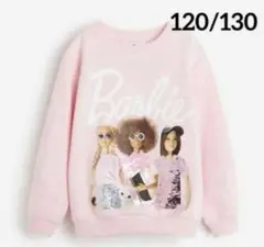 ☆新品☆H&M Barbie スパンコールリバーシブルトレーナー120/130②